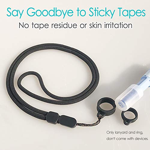 Peritoneal Dialysis Transfer Set Holder Adjustable Length Secure PD Accessories Durable (2PCS Lanyards + 4PCS Silicone Rings) - Image 3